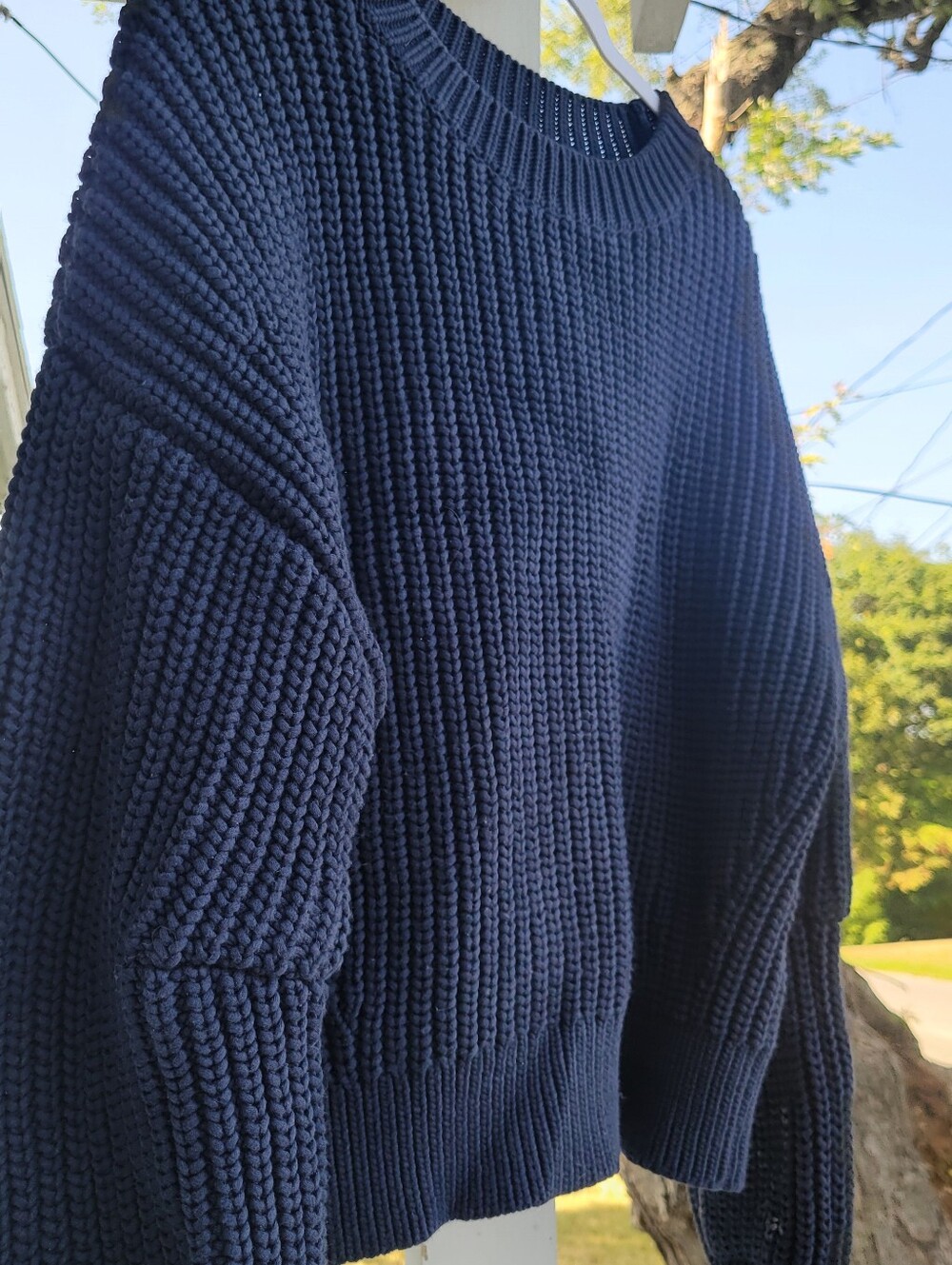 BANANA REPUBLIC, Sweater, Size-Large, Color- Navy *very Thick And High Quailty*